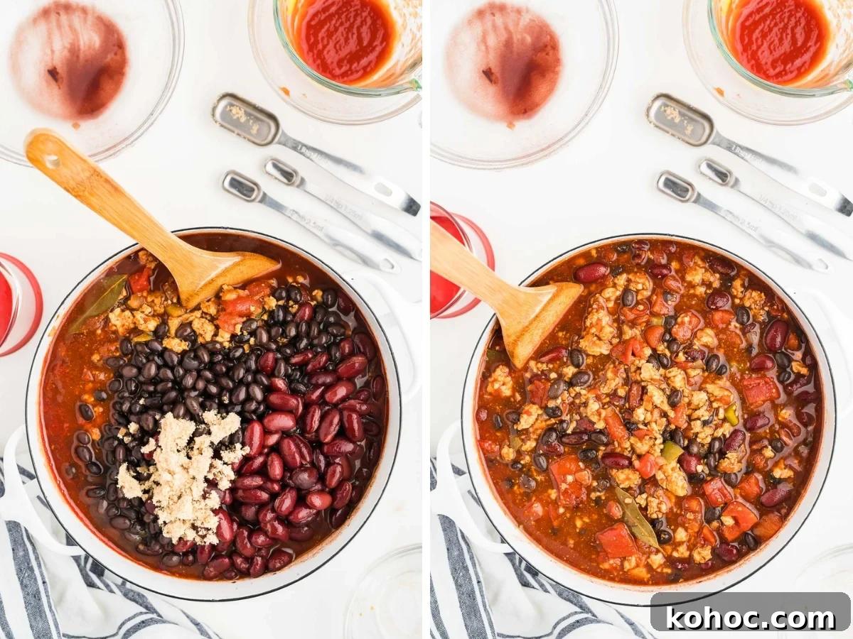 Hearty Ground Chicken Chili Recipe for Weeknight Dinners 6 Chili process photos