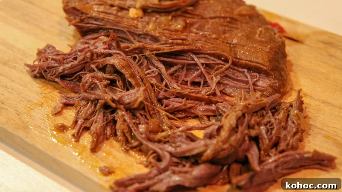 shredded flank steak