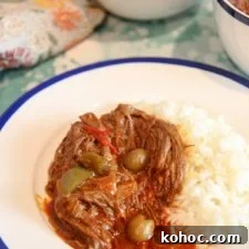 ropa vieja and white rice