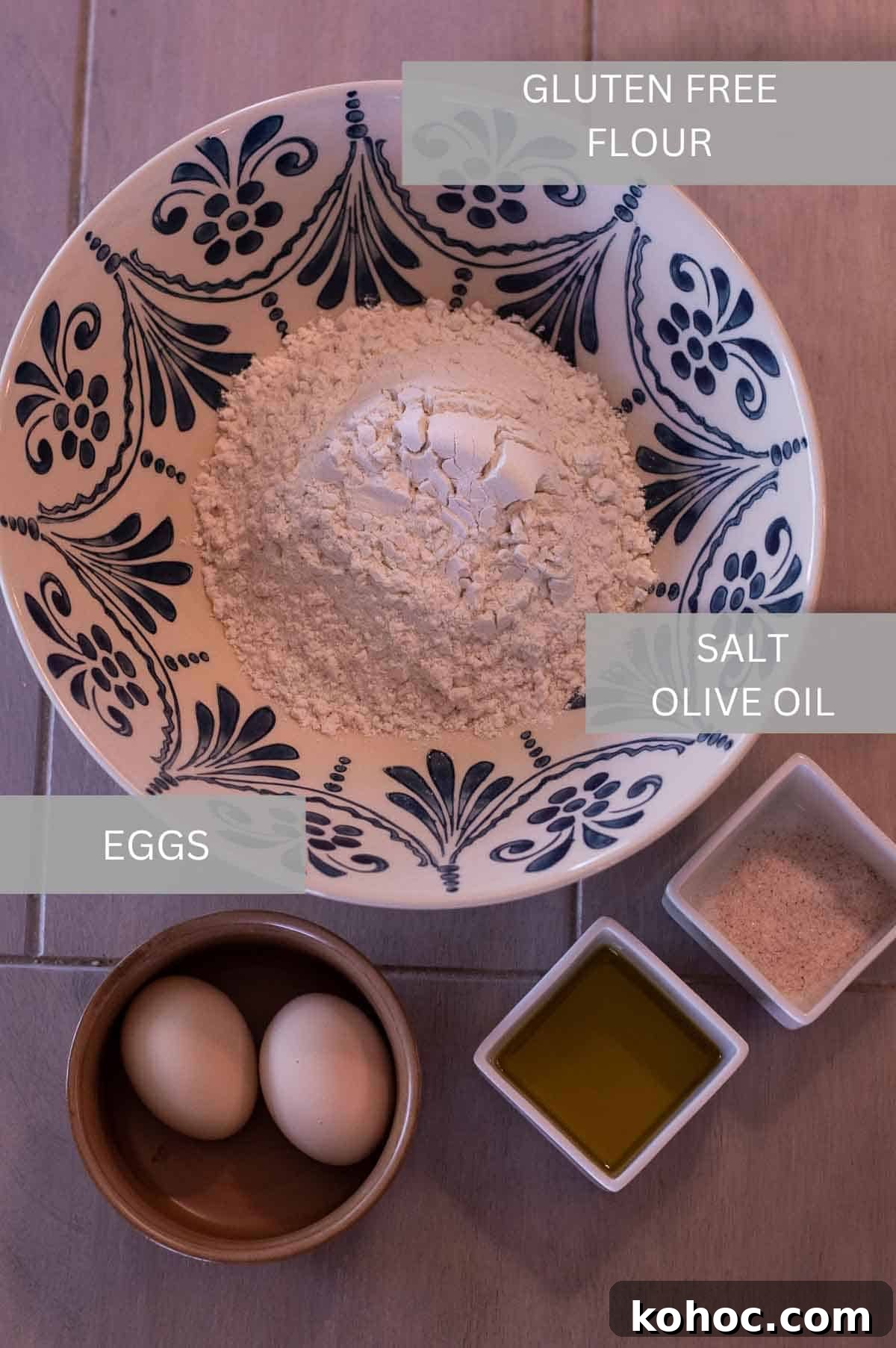 15-Minute Homemade Gluten-Free Sourdough Egg Noodles Recipe 5 Gluten Free Egg Noodles ingredients