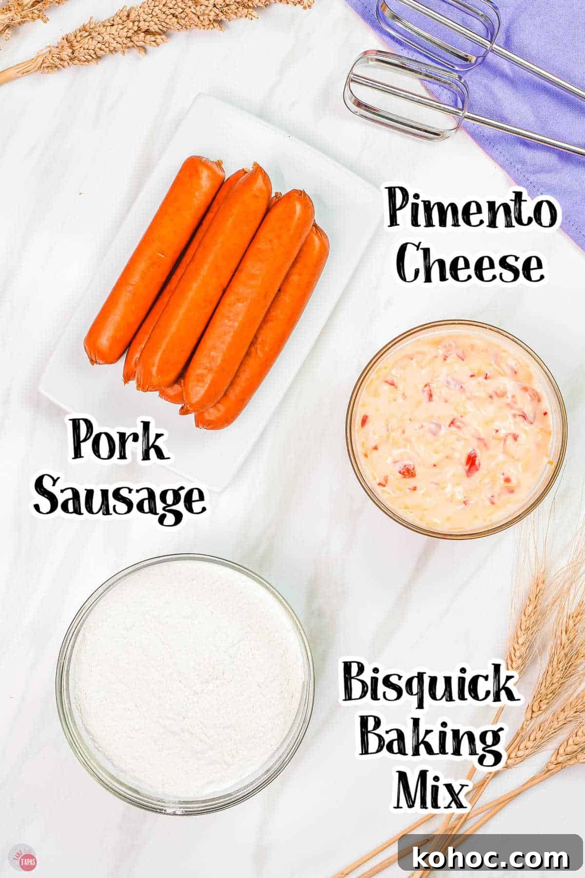 Pimento Cheese Sausage Balls: Southern Party Appetizer Recipe 3 new recipe with 2 cups bisquick, ground sausage, and pawleys island cheese