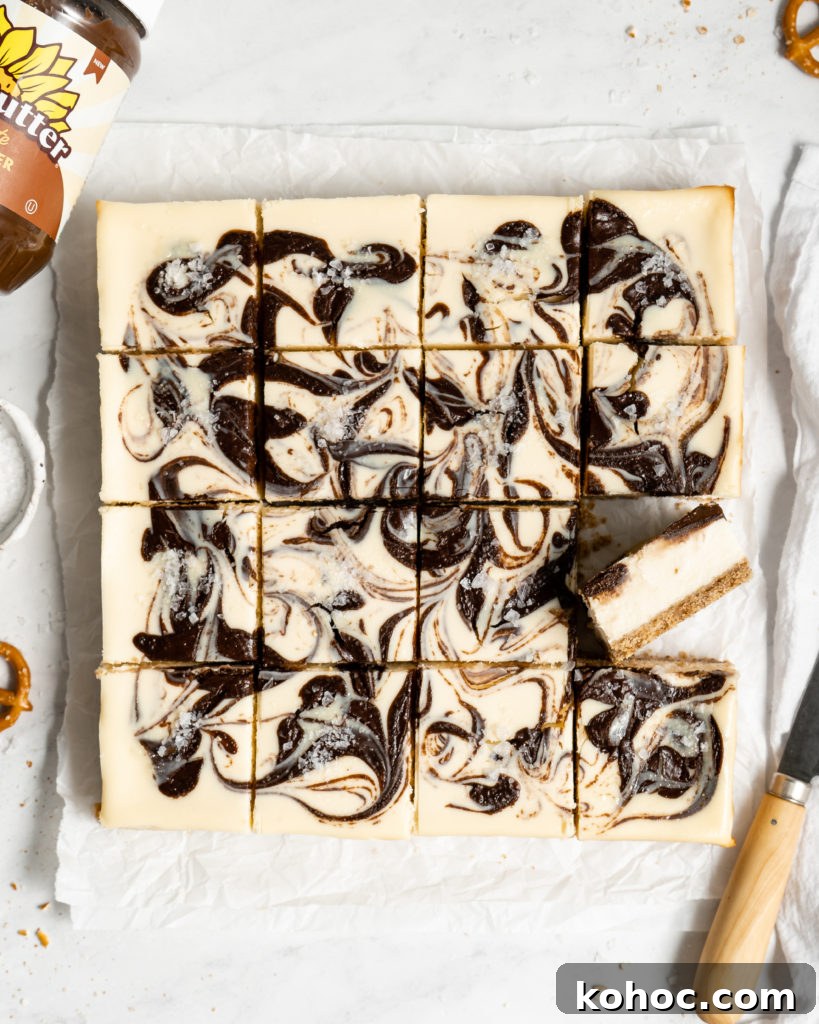 Chocolate SunButter marbling detail
