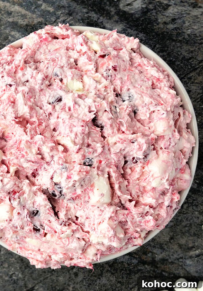 Creamy Cranberry Fluff Salad with Whipped Cranberry Sauce 3 Creamy Pineapple Apple Cranberry Salad