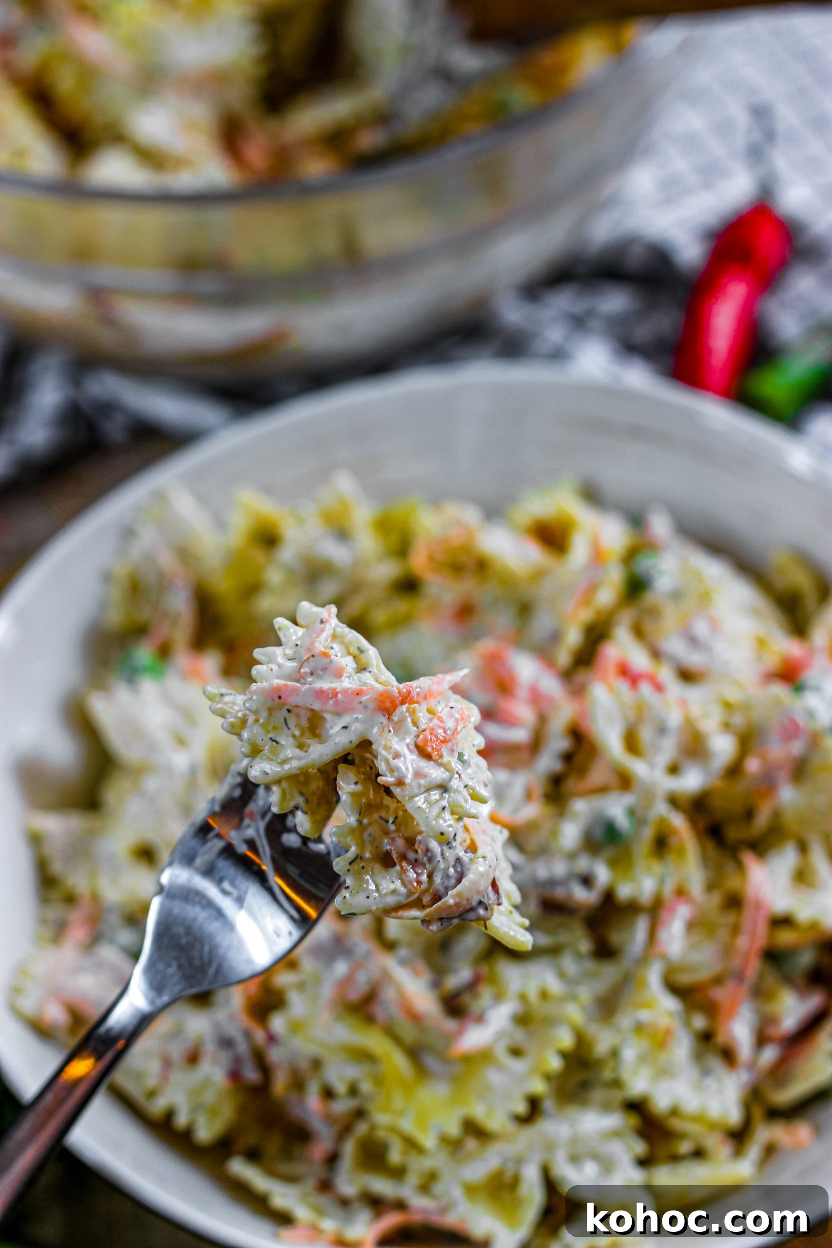Bacon Ranch Pasta Salad Recipe: Creamy Homemade Picnic Favorite 6 img 5058 6