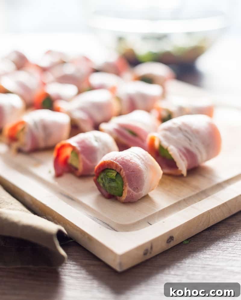 Bacon-Wrapped Brussels Sprouts: Crispy Holiday Side Dish 4 how to make bacon wrapped brussels sprouts