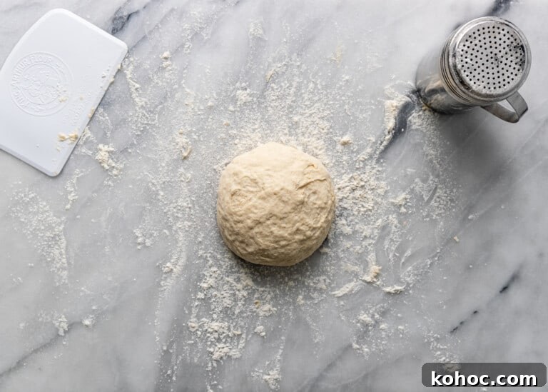 Shish Barak: Lebanese Lamb Dumplings in Yogurt Sauce 4 overhead: dough ball for shish barak