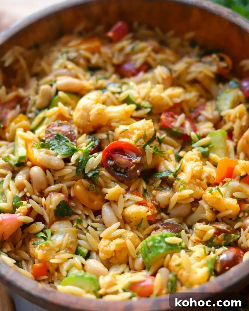 Mediterranean White Bean and Orzo Salad with Lemon Vinaigrette 4 white bean and orzo salad
