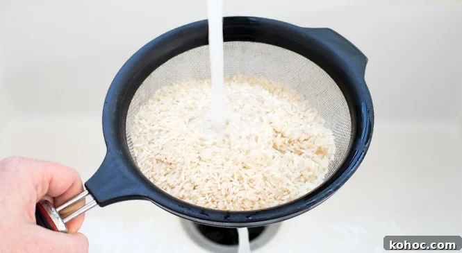 Perfect Instant Pot Fried Rice Recipe for Quick Weeknight Meals 4 rinsing rice before adding it to the instant pot