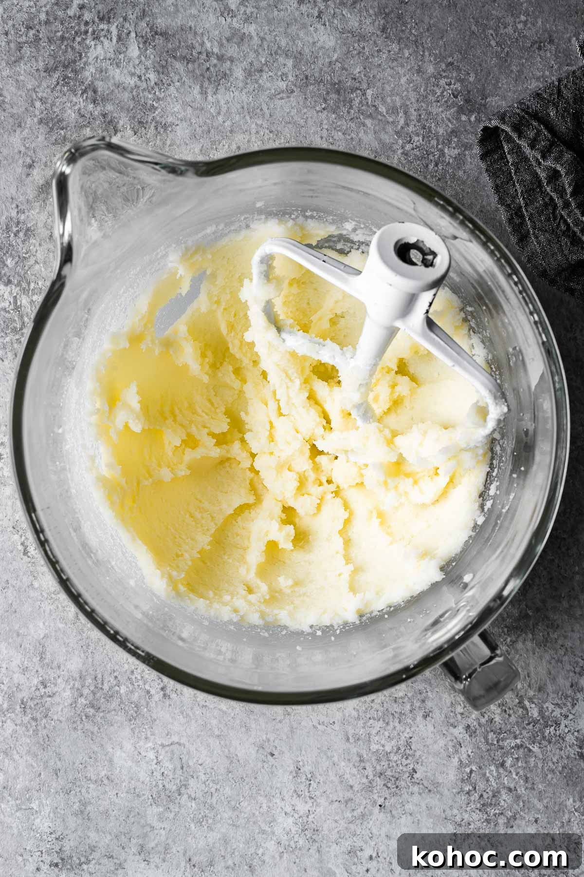Matcha White Chocolate Cookies Recipe for Soft, Chewy Treats 5 Creamed butter and sugar in a mixing bowl.
