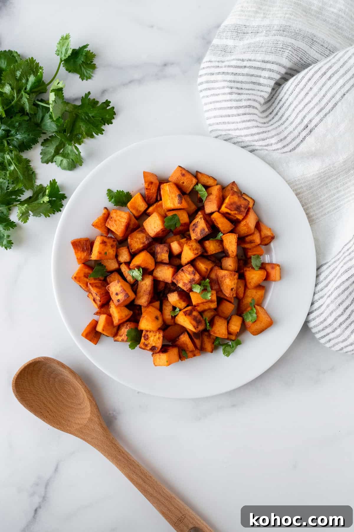 Crispy Sautéed Sweet Potatoes with Garlic and Herbs 2 Sautéed Sweet Potatoes