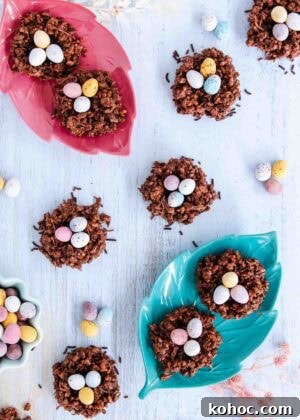 Milk Chocolate Mousse Easter Eggs Recipe for Spring Celebrations 9 Easter nests