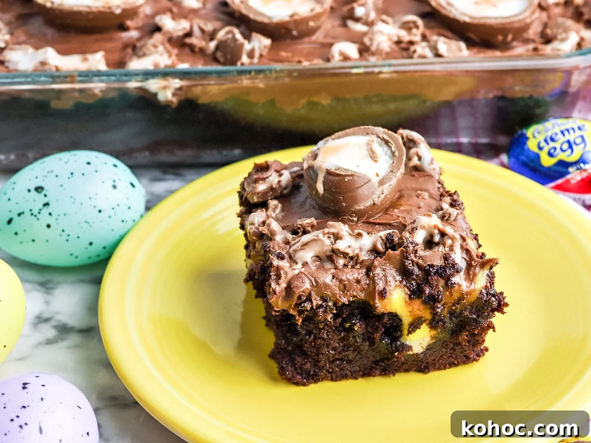 Simple Sheet Cake Recipes for Parties and Weeknight Desserts 3 Easy Cadbury Egg Poke Cake