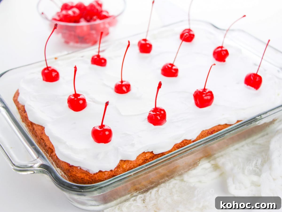 Simple Sheet Cake Recipes for Parties and Weeknight Desserts 6 Cherry Cake Recipe with Pie Filling