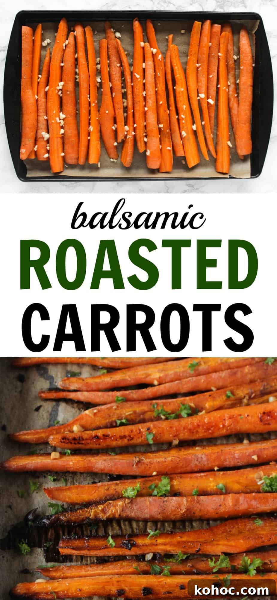 10 minutes is all it takes to prep these crispy balsamic roasted carrots! // www.healthy-liv.com