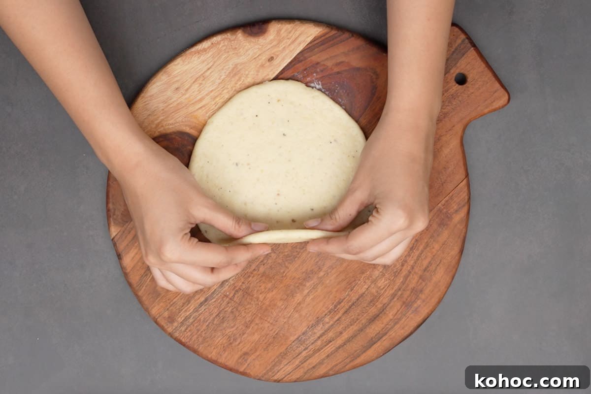 Authentic Bakarkhani Recipe: Flaky Bengali Bread Step-by-Step 12 ¼ inch thick round made.