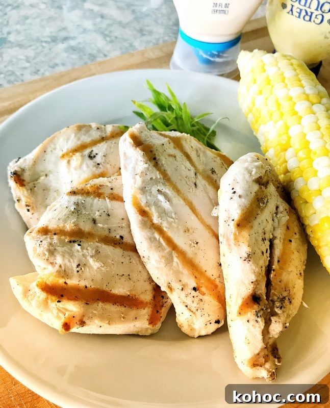 Chicken and Fresh Corn Salad Recipe for Summer Meals 3 Chicken & Fresh Corn Salad via LizsHealthyTable.com
