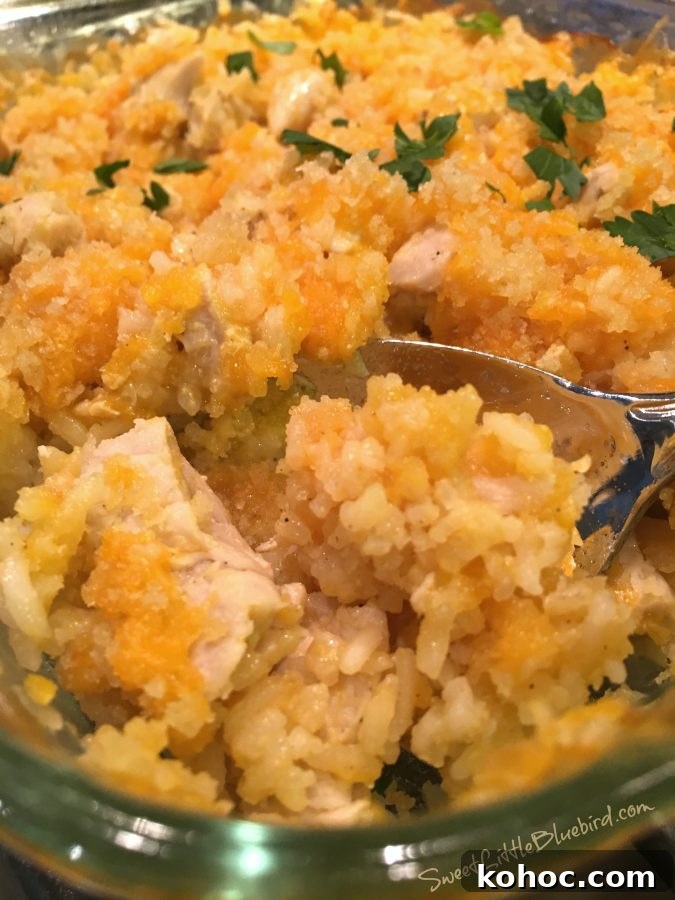 Cheesy Chicken and Rice Casserole Cheesy Chicken and Rice Casserole
