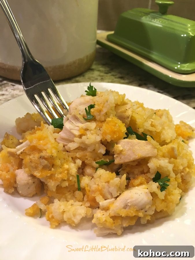 Cheesy Chicken and Rice Casserole Cheesy Chicken and Rice Casserole