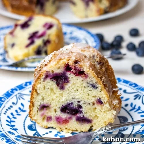 Moist Blueberry Cake with Creamy Sour Cream Frosting 10 Blueberry Sour Cream Cake