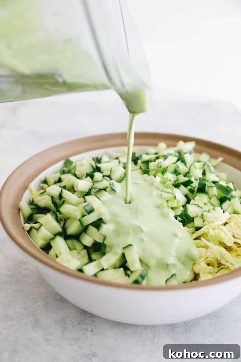 Green Goddess Salad Recipe with Avocado Dressing 4 img 58905 3