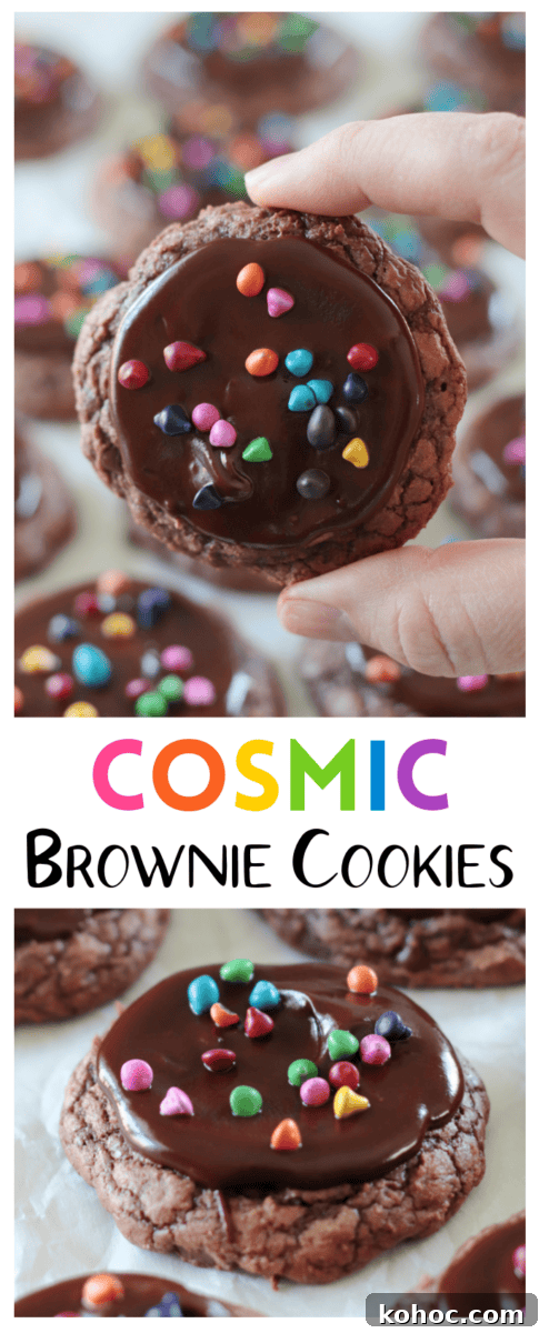 cosmic brownie cookies