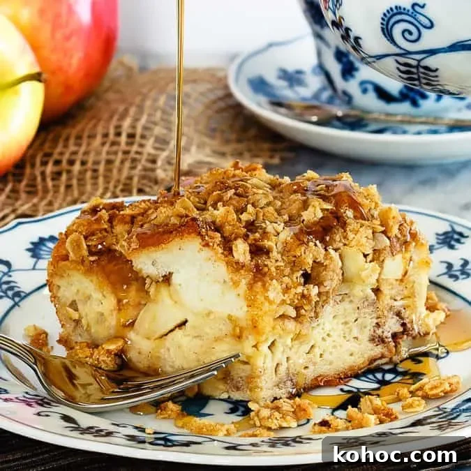 Apple Crisp French Toast Casserole