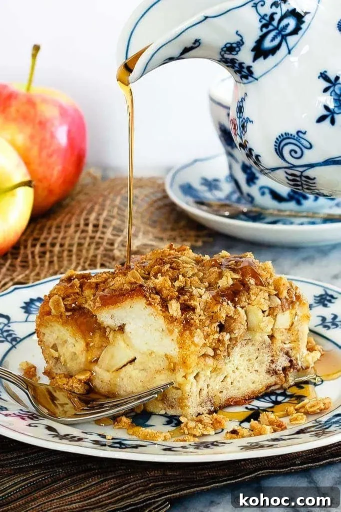 Apple Crisp French Toast Casserole Recipe for Fall Brunch 3 Apple Crisp French Toast Casserole