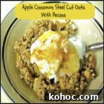 Apple Cinnamon Steel-Cut Oats with Pecans Recipe 2 img 664 5