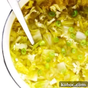 Cabbage Egg Drop Soup