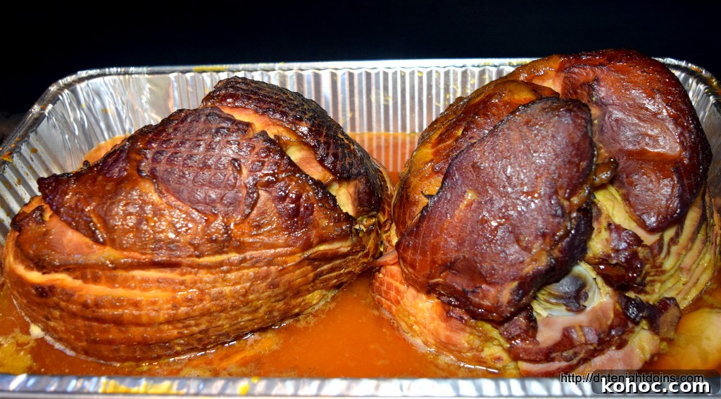 Honey Baked Ham Recipe and Serving Tips for Holiday Meals 7 Honey Baked Ham, pellet grill, BBQ, smoker, recipe, how to BBQ, Ken Patti Fisher