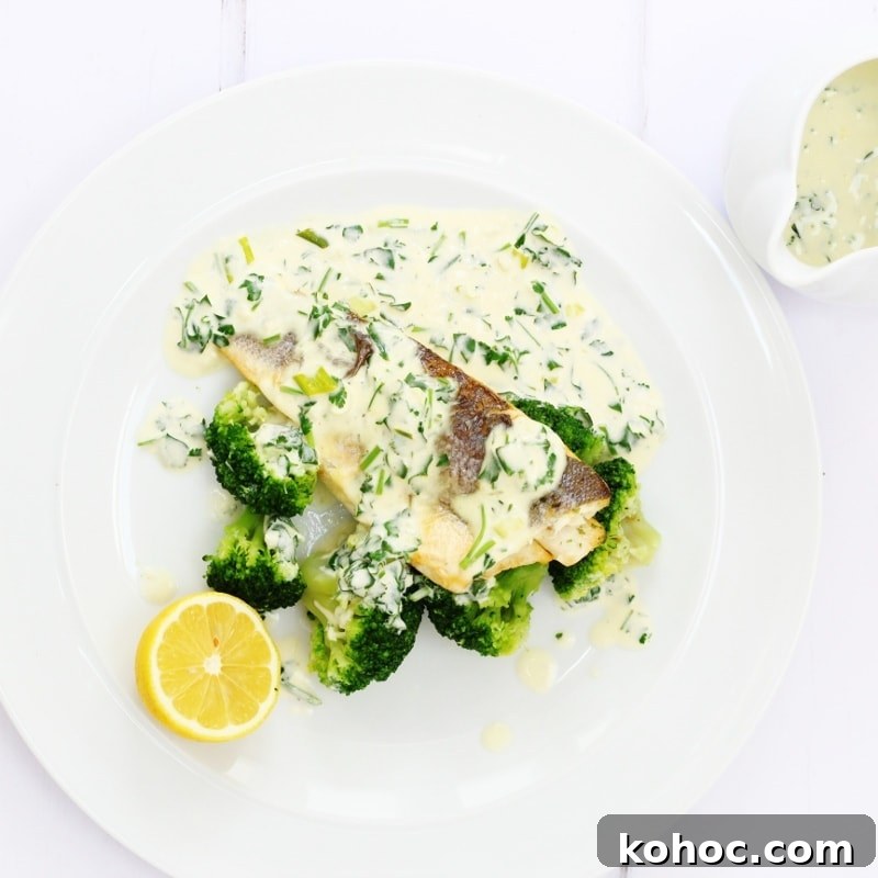 Seared Sea Bass with Tahini Sauce and Saffron Rice Recipe 4 Lemon and parsley sauce with white fish and broccoli