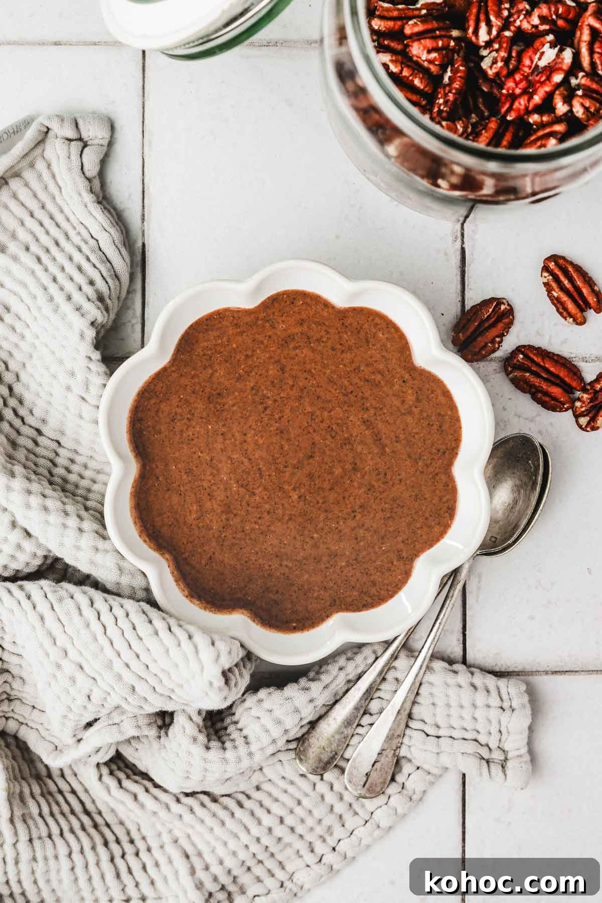 Pecan Praline Spread Recipe: Smooth Caramelized Nut Paste 2 bowl with praline paste