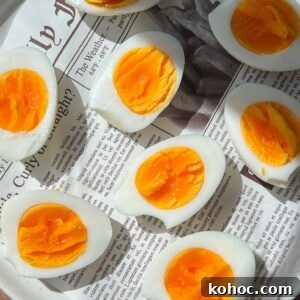 30 High-Protein Dinner Recipes for Muscle & Weight Goals 7 Several hard-boiled eggs, sliced in half.