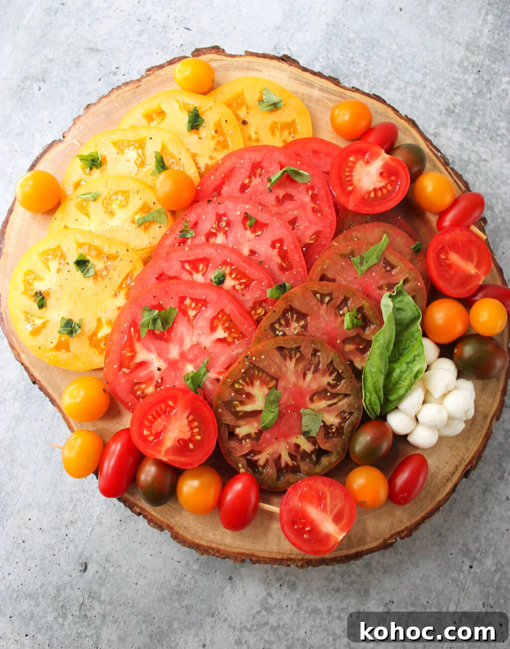Heirloom Tomato Grazing Board Ideas for Summer Entertaining 2 Heirloom Tomato Grazing Board