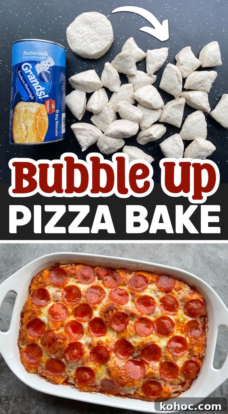 Bubble-Up Biscuit Pizza Casserole Recipe for Family Nights 14 How to make the Best Bubble Up Pizza Bake! This fun and trending dinner recipe is fantastic for a family with picky eaters to feed. Kids of all ages love it, fussy toddlers to your complaining teens. It's so simple to make with just a few cheap ingredients, making it perfect for moms and dads on a budget.