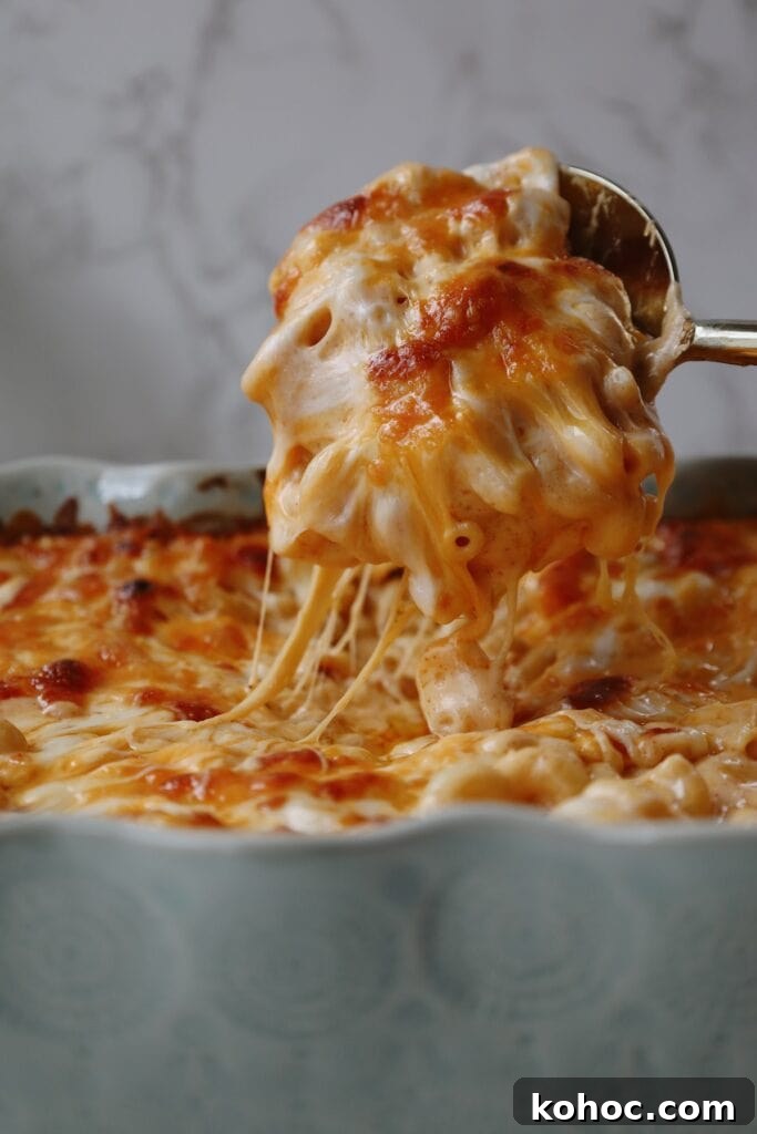 Ultimate Extra-Cheesy Mac and Cheese Recipe for Comfort Meals 17 Step six: serve the extra cheesy mac and cheese.