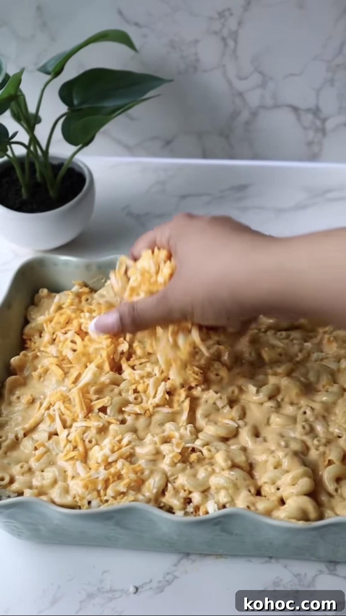 Ultimate Extra-Cheesy Mac and Cheese Recipe for Comfort Meals 10 Step five: layer the cheeses.