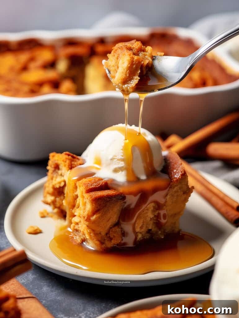 Creamy Pumpkin Bread Pudding Recipe for Fall Desserts 6 img 80866 5