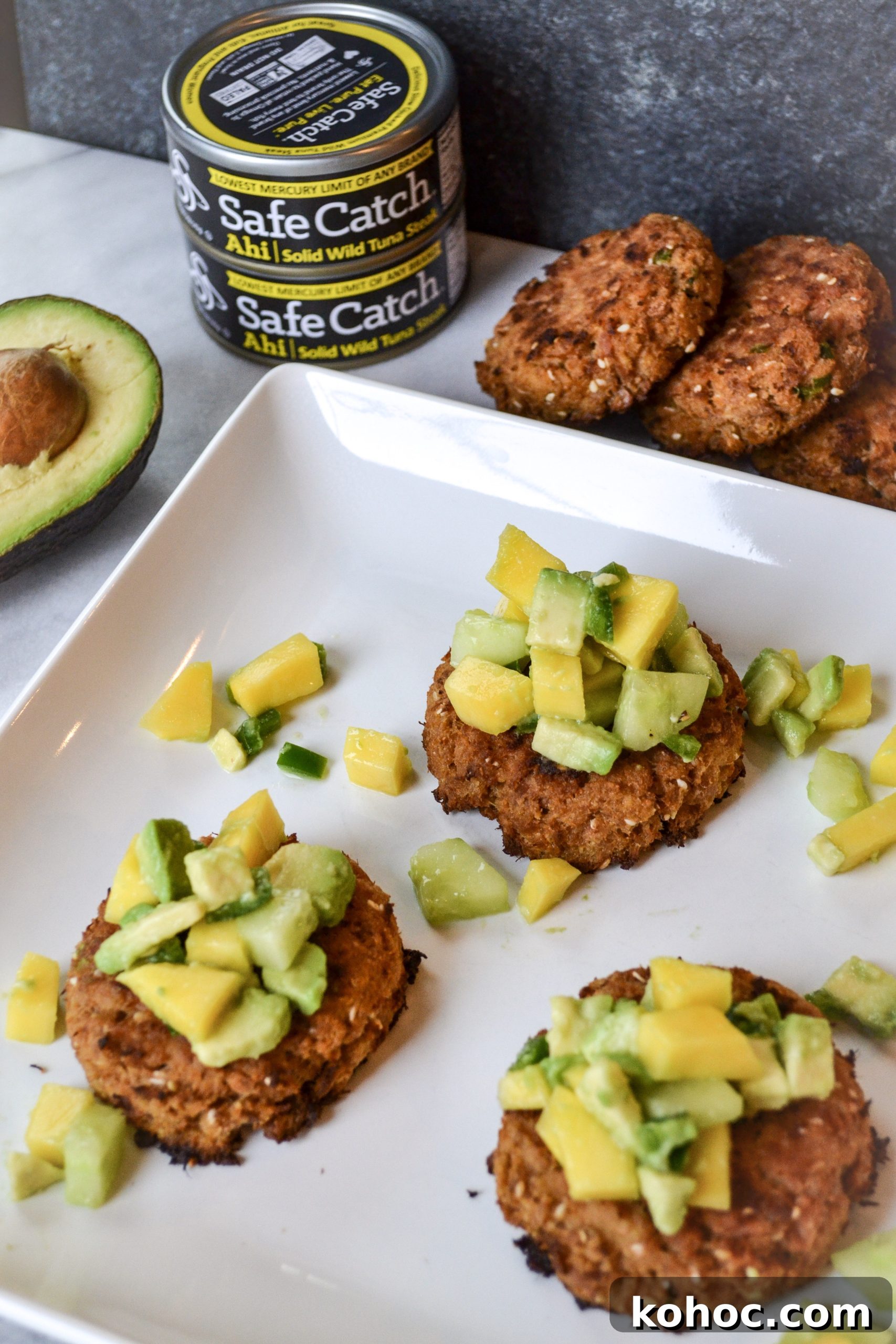 Ahi Tuna Cakes with Mango Avocado Salsa Recipe 2 img 829 1 scaled