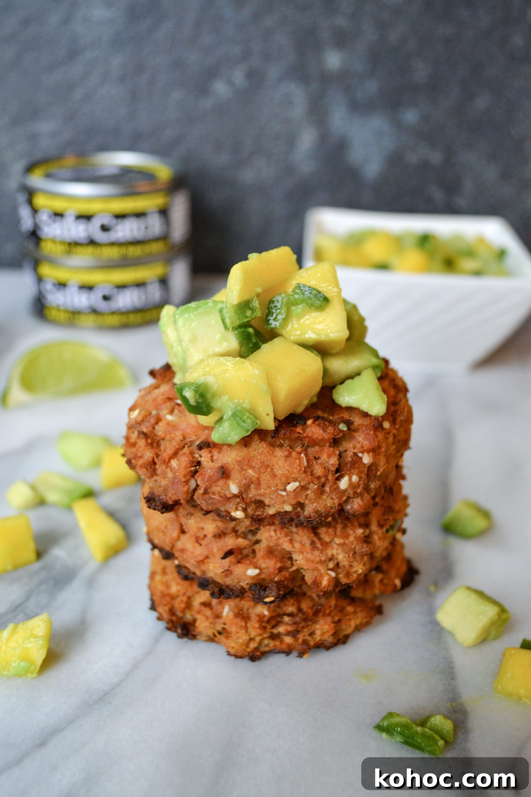 Ahi Tuna Cakes with Mango Avocado Salsa Recipe 6 img 829 5 scaled