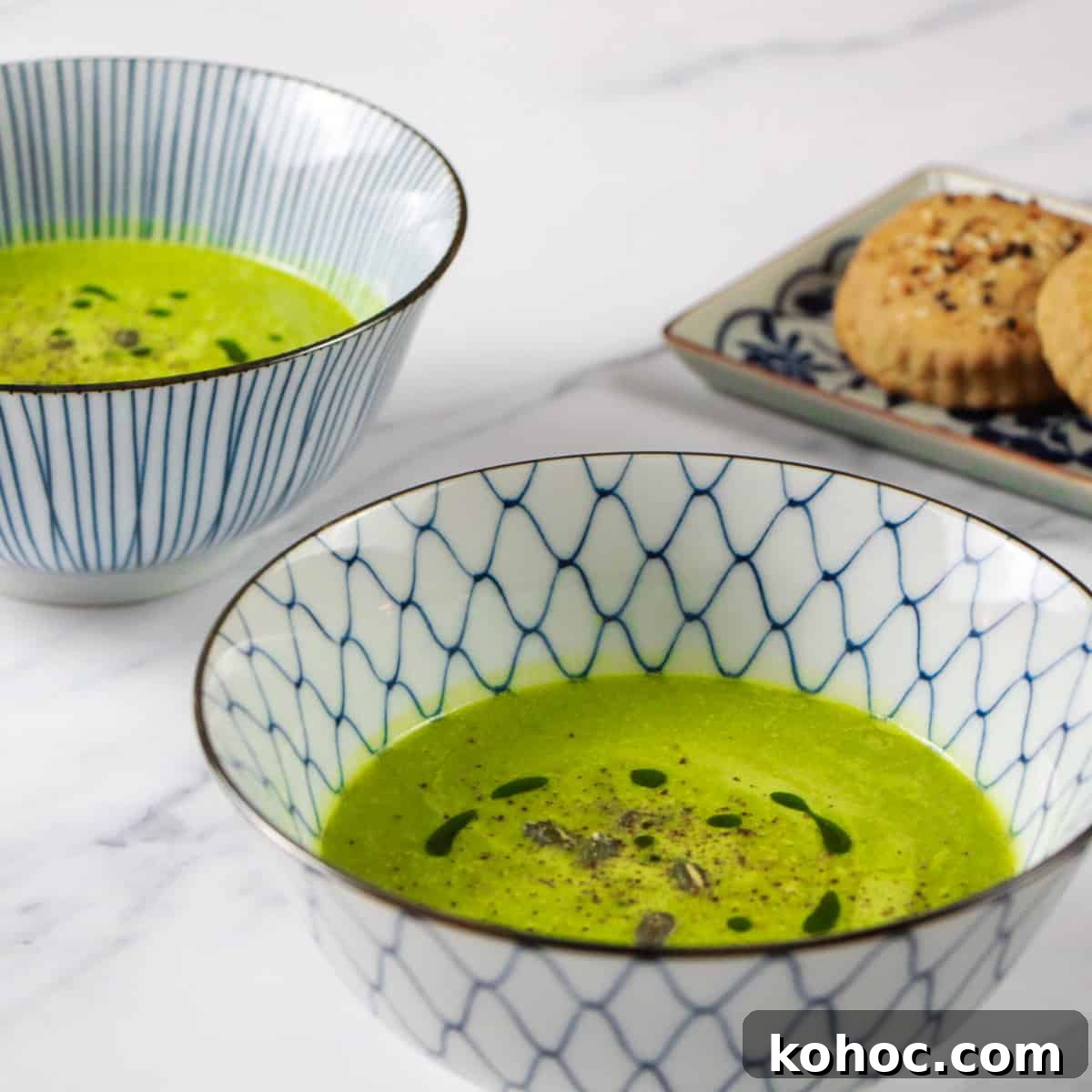 Velvety Spinach and Cannellini Bean Soup – rich, creamy and intensely satisfying.