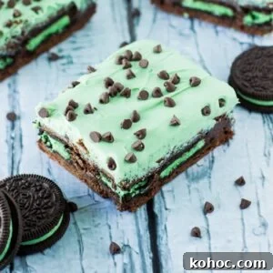 Mint Chocolate Chip Brownies Recipe — Decadent Minty Chocolate Bars 2 Mint Chocolate Chip Brownies
