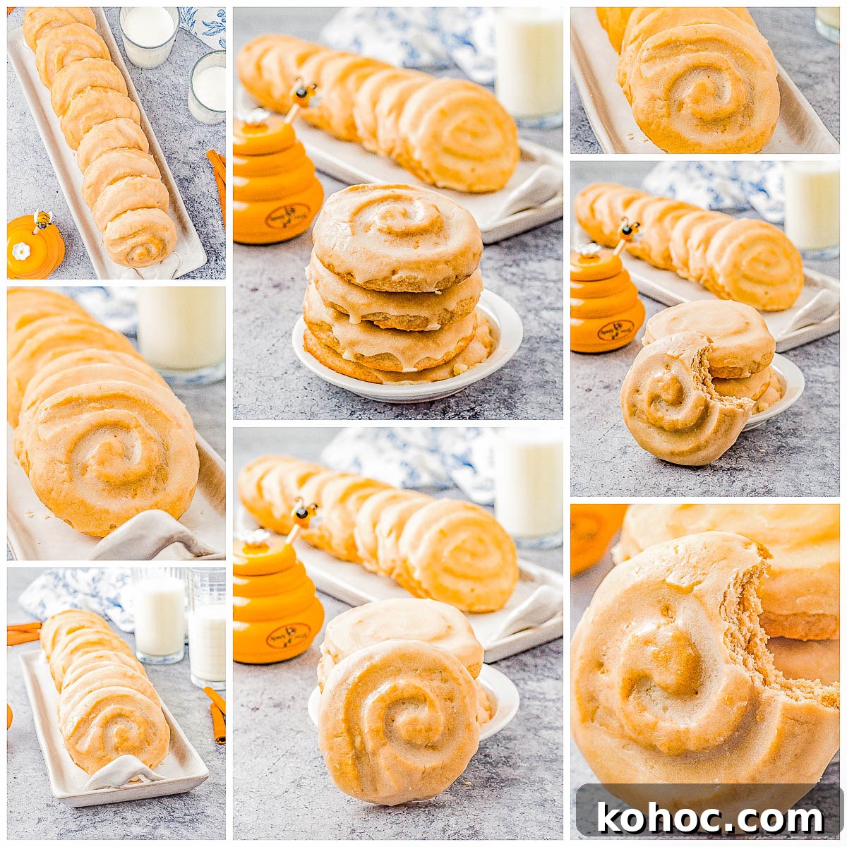 Honey Bun Cookies (Crumbl Cookies Copycat) - baked cookies
