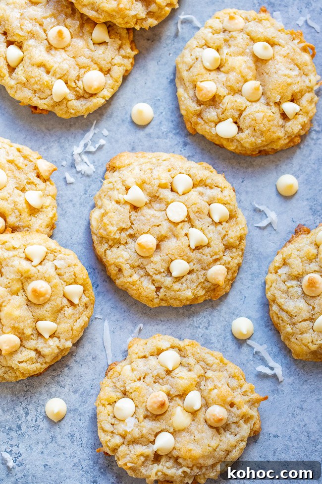 Coconut White Chocolate Cookies