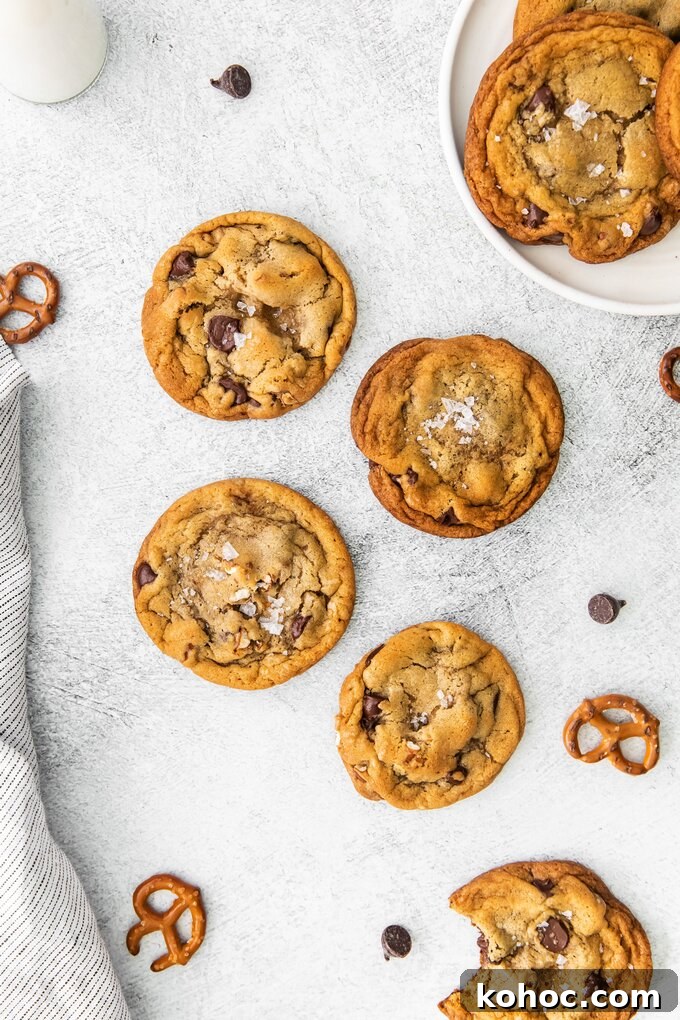 Dark Chocolate Pretzel Cookies Recipe — Crunchy Sweet & Salty Treat 7 img 9953 22