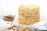 Toasted Almond Cake Recipe with Brown Butter Frosting