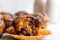 Moist Pumpkin Chocolate Chip Muffins
