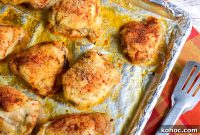 Crispy Oven-Baked Chicken Thighs: Low-Carb Recipe