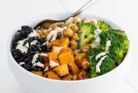 Black Rice Bowl with Roasted Veggies and Sesame