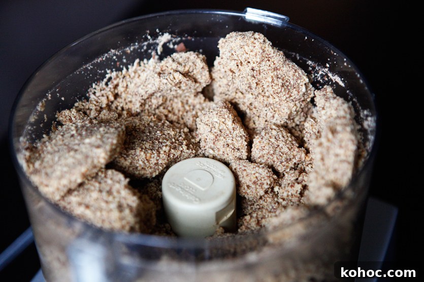 How to Make Creamy Homemade Almond Butter 5 Almonds after one minute processing